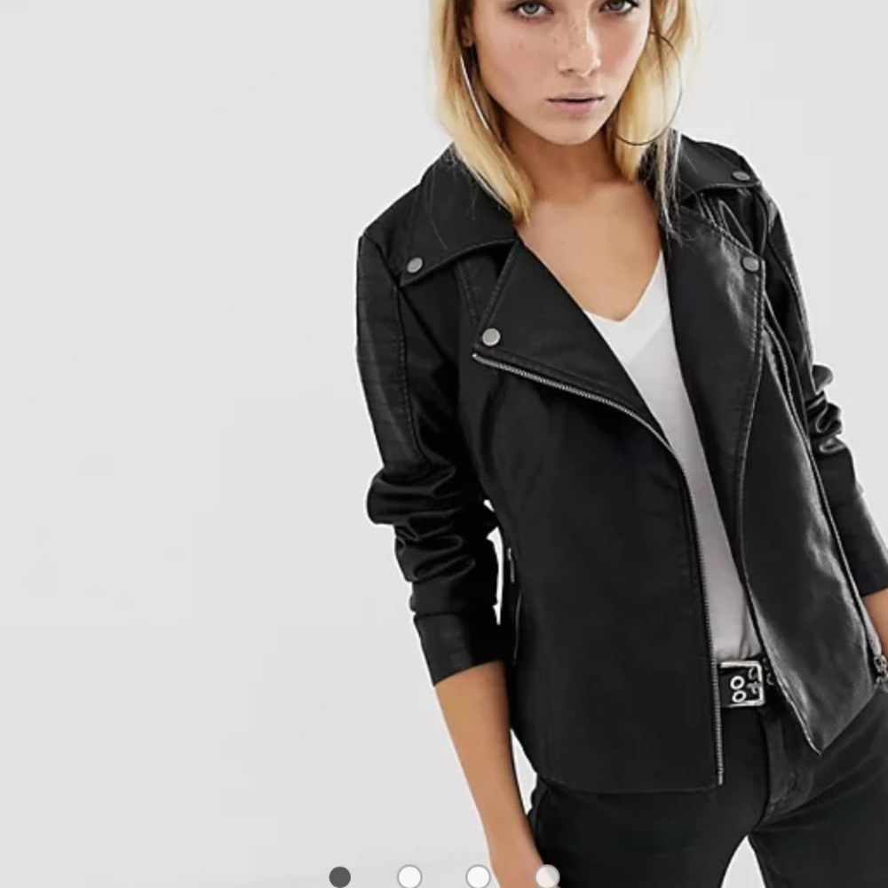Noisy May Vegan leather jacket